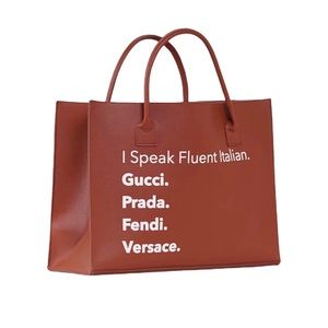 Designer oversized tote bag